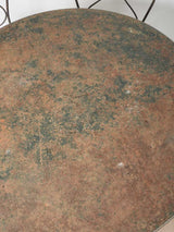 Classic weathered French patio table