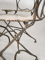 Time-worn paint French patio furniture