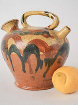 Late 19th century Kanti pot - Jaspé glaze 7"