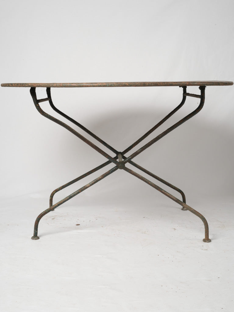 Vintage-style French metal garden table