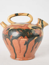 Late 19th century Kanti pot - Jaspé glaze 7"