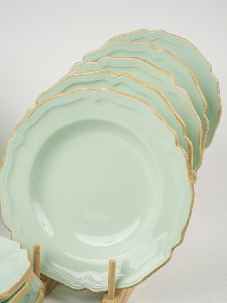 Unique, custom-made vintage dinner plates