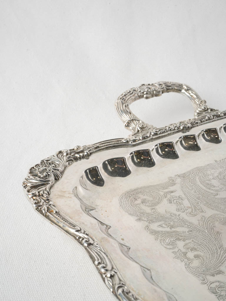 Baroque-style ornamental serving tray