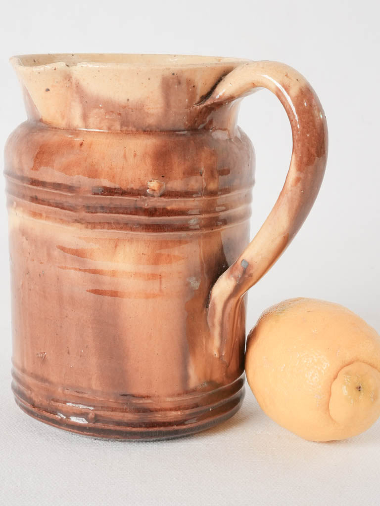 Coffee pot - honey yellow glaze 6¼"