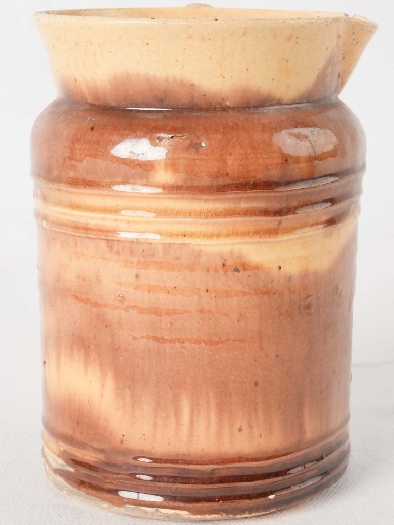 Coffee pot - honey yellow glaze 6¼"