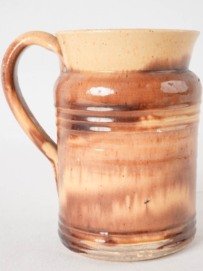 Coffee pot - honey yellow glaze 6¼"