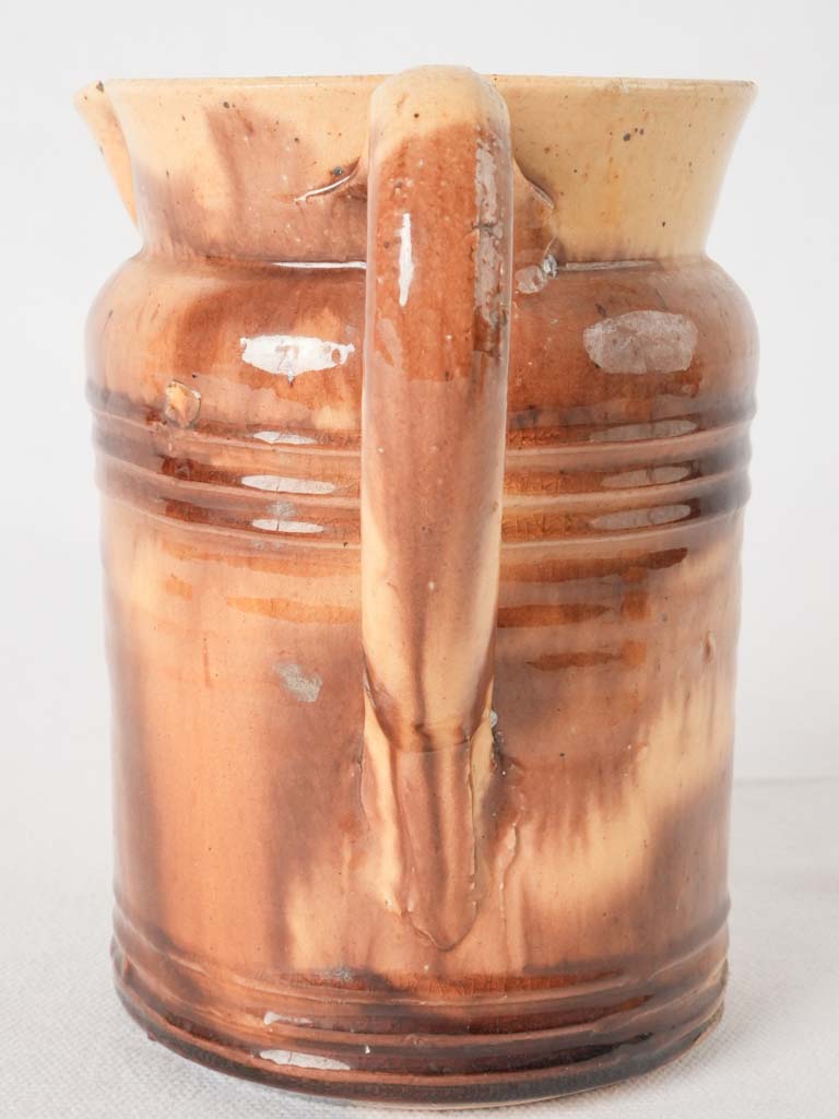 Coffee pot - honey yellow glaze 6¼"