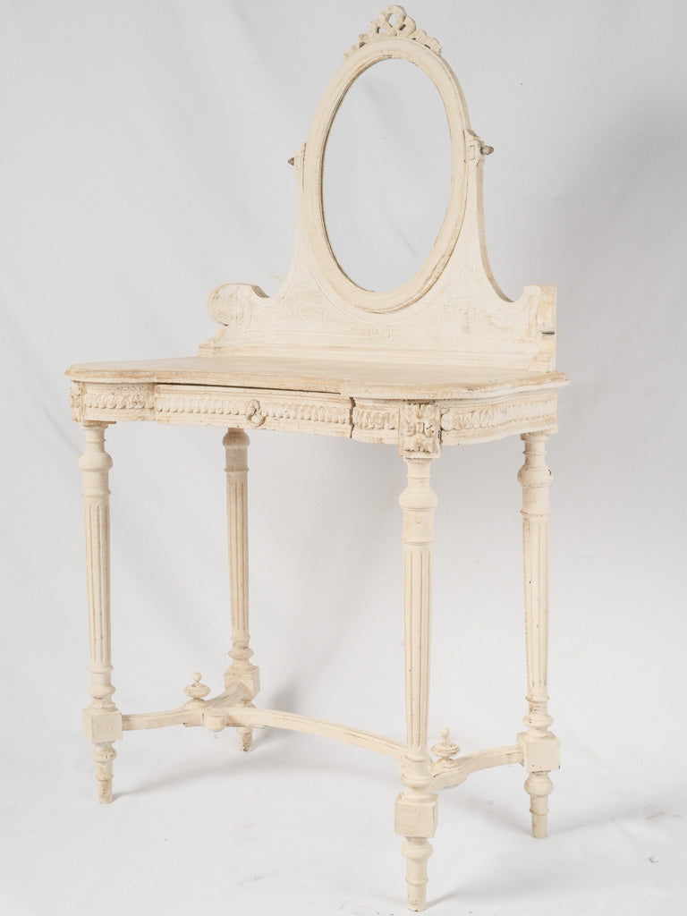 Antique Louis XVI style coiffeuse vanity