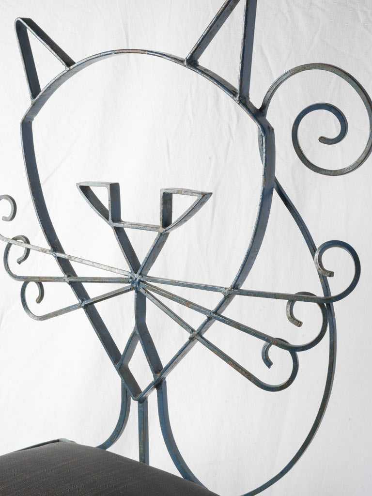 Imaginative design wrought-iron seating.