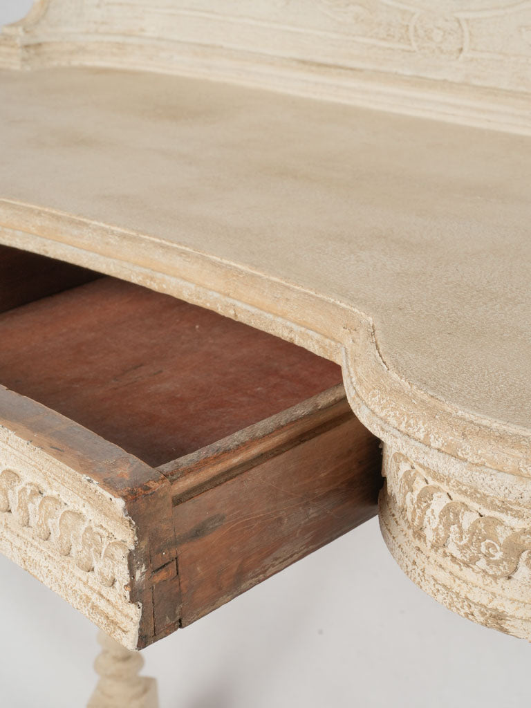 Ornate Louis XVI sculptural vanity table