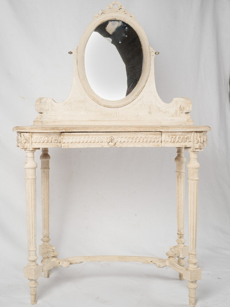 Dainty Louis XVI kidney-shaped coiffeuse