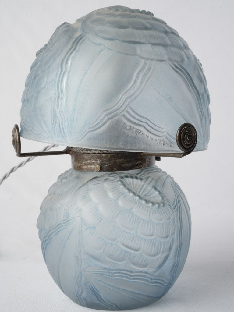 Antique pressed glass lighting fixture