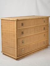 Chic bamboo-framed Italian storage chest