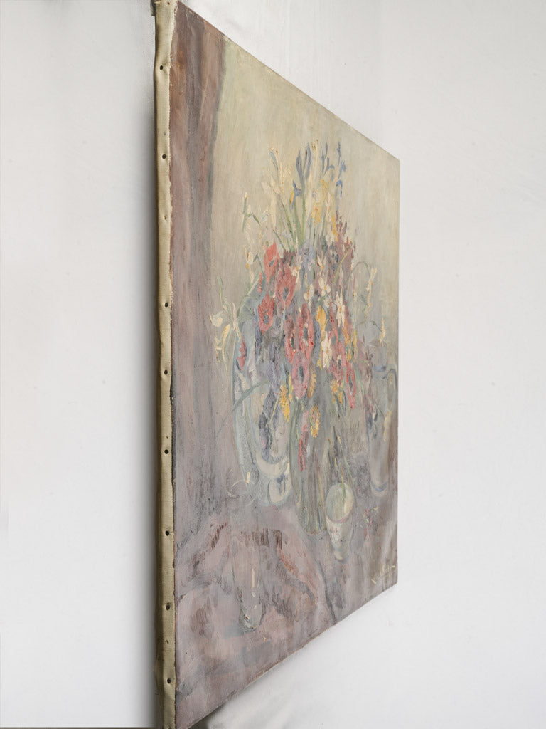 Early 20th Century Still Life w/ Radiant Floral Bouquet - 32" x 39½"