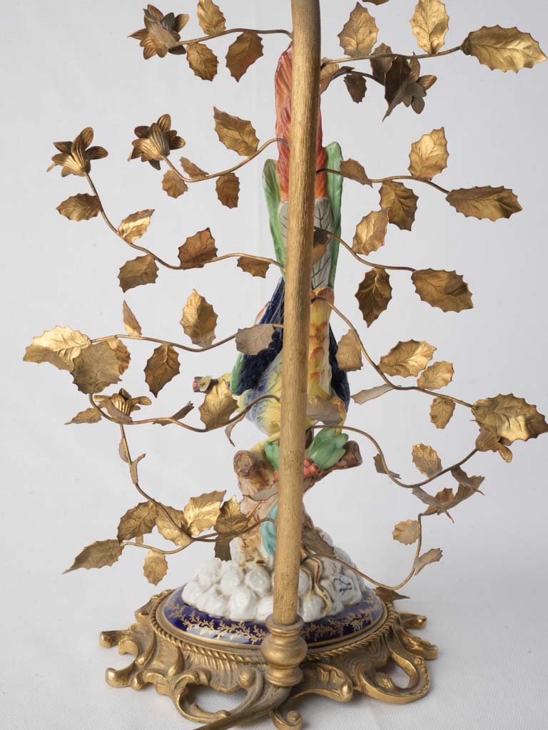 Exquisite Early 20th-Century Sèvres Porcelain “Bird of Paradise” Table Lamp - 27½"