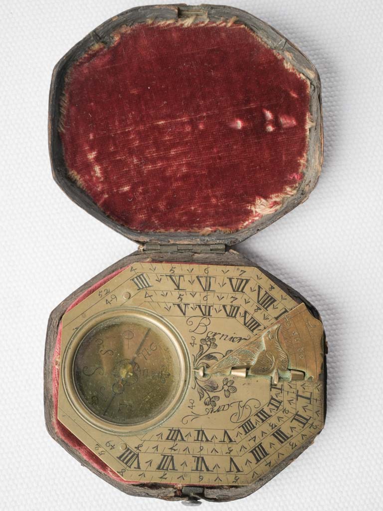 Rare 18th-century brass sundial