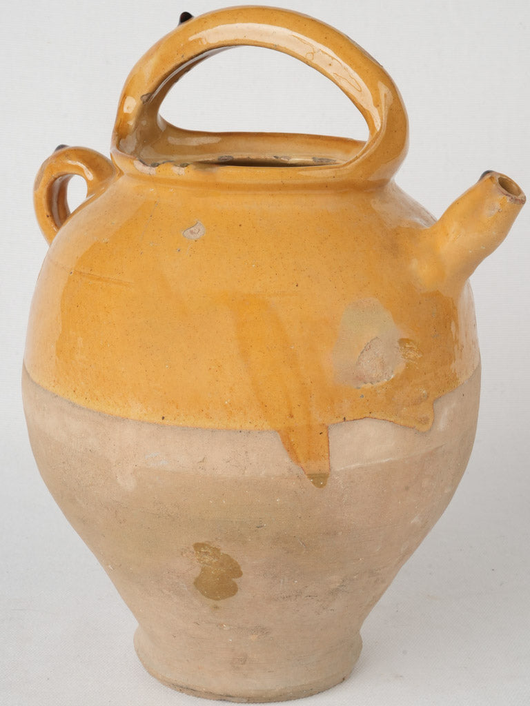 Aged provincial pottery vessel