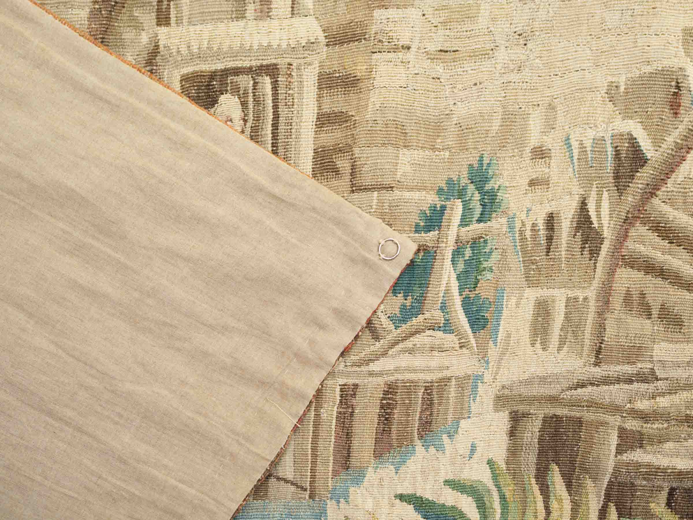 Very Large 18th-Century French Aubusson Wool and Silk Tapestry, Le Moulin de Charenton