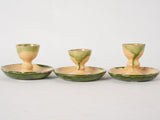 3 antique French egg cups - Dieulefit 2¾"