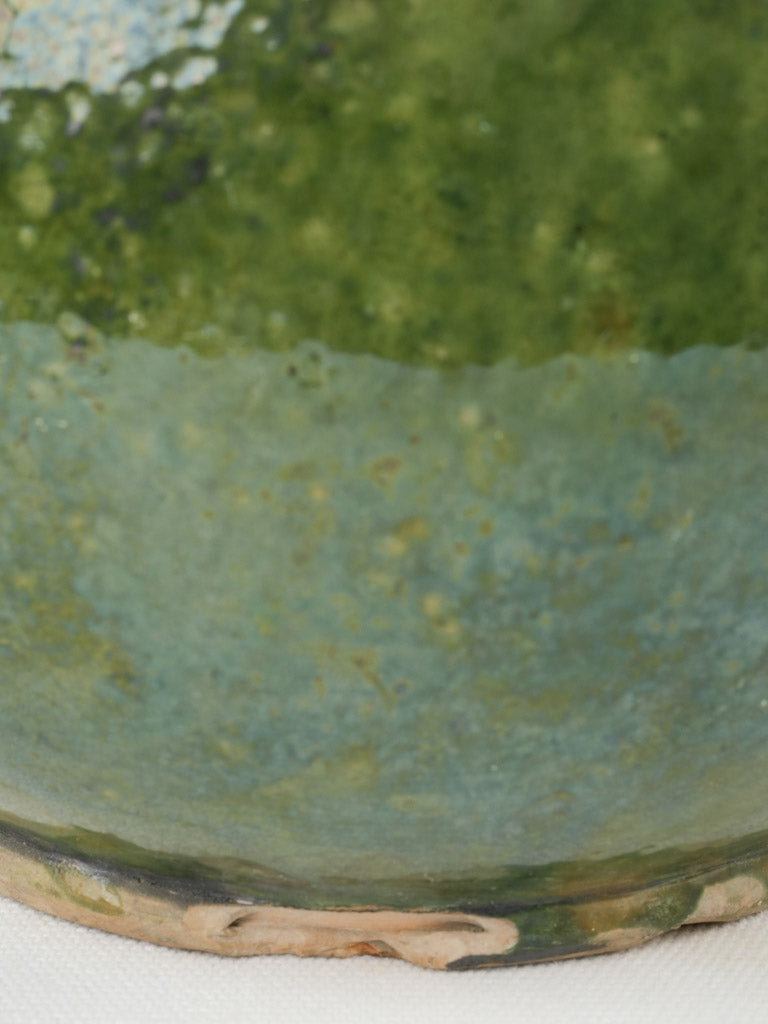 Rustic side-handle dairy pottery