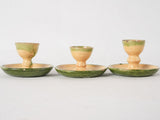 3 antique French egg cups - Dieulefit 2¾"