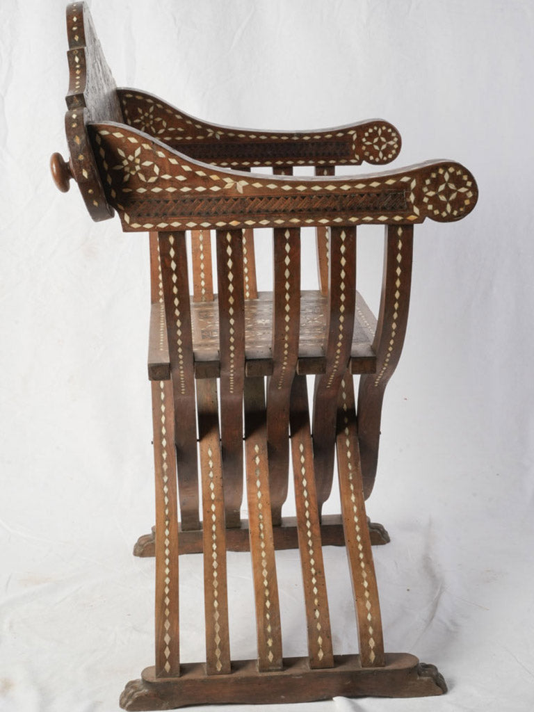 Decorative fleur-de-lis chair