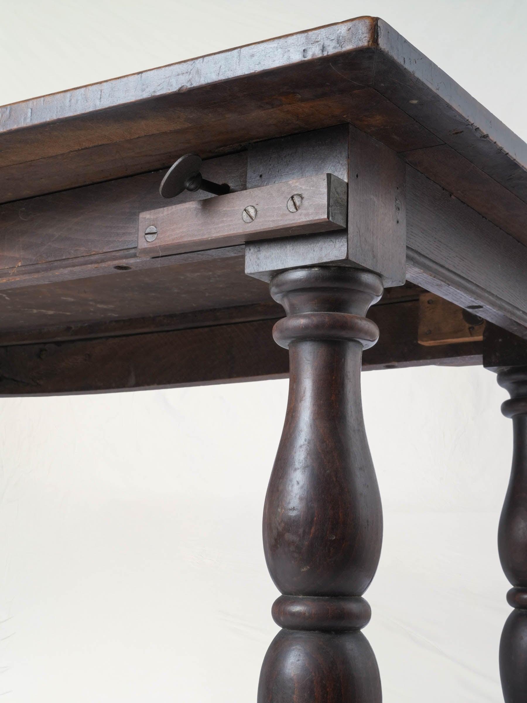 Early-20th-Century French Country Walnut Console Table - 51¼"
