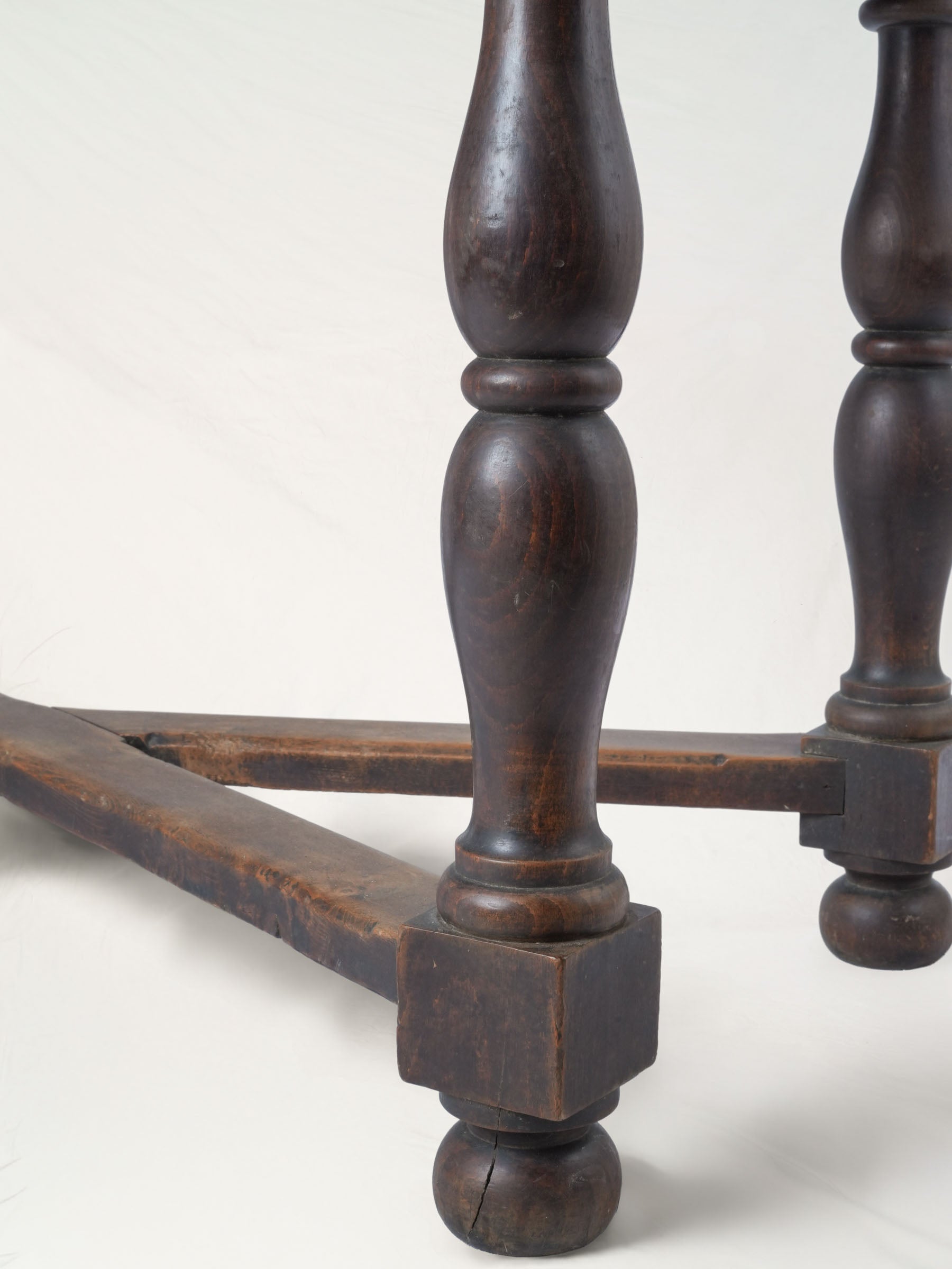 Early-20th-Century French Country Walnut Console Table - 51¼"