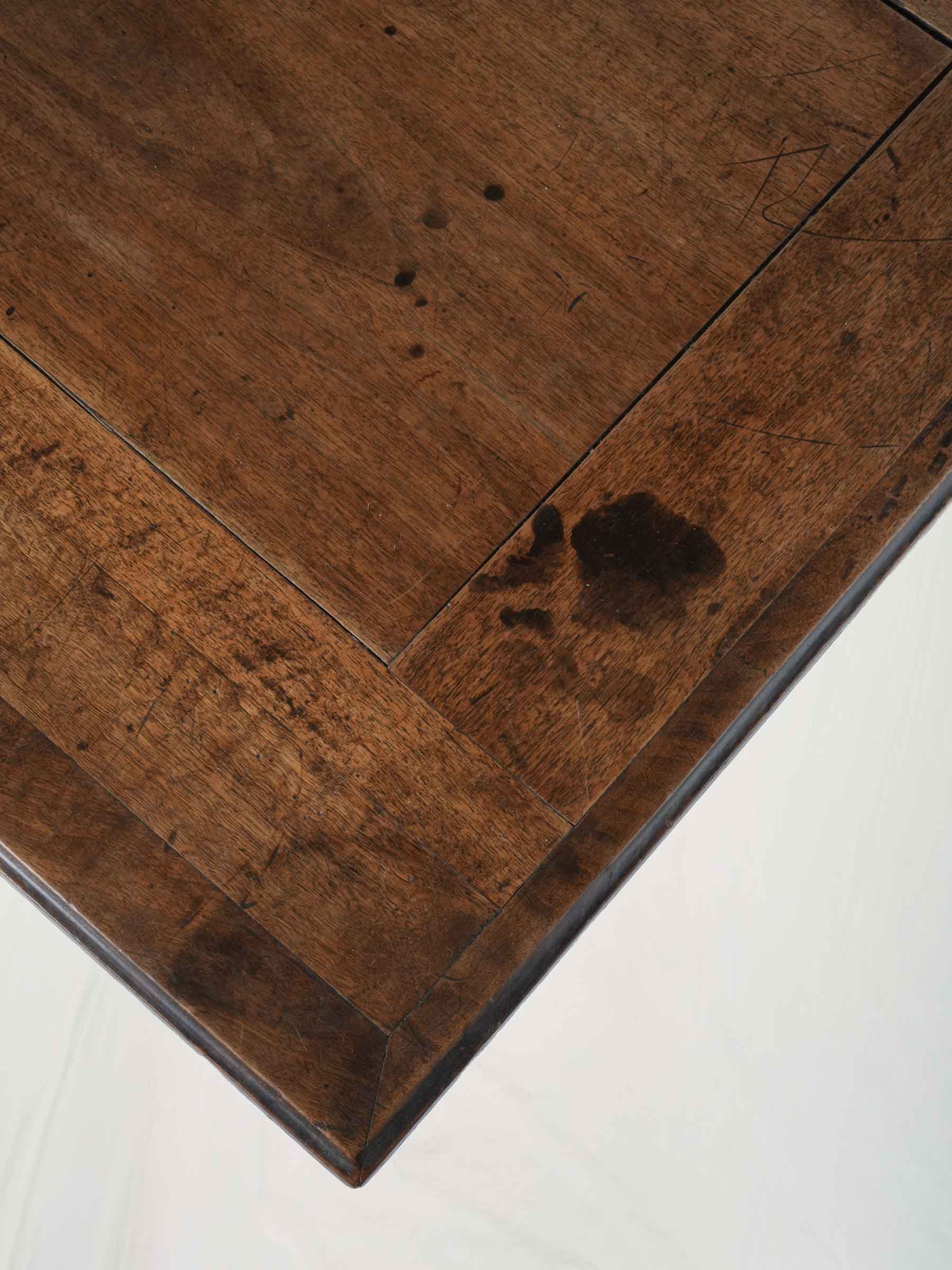 Early-20th-Century French Country Walnut Console Table - 51¼"