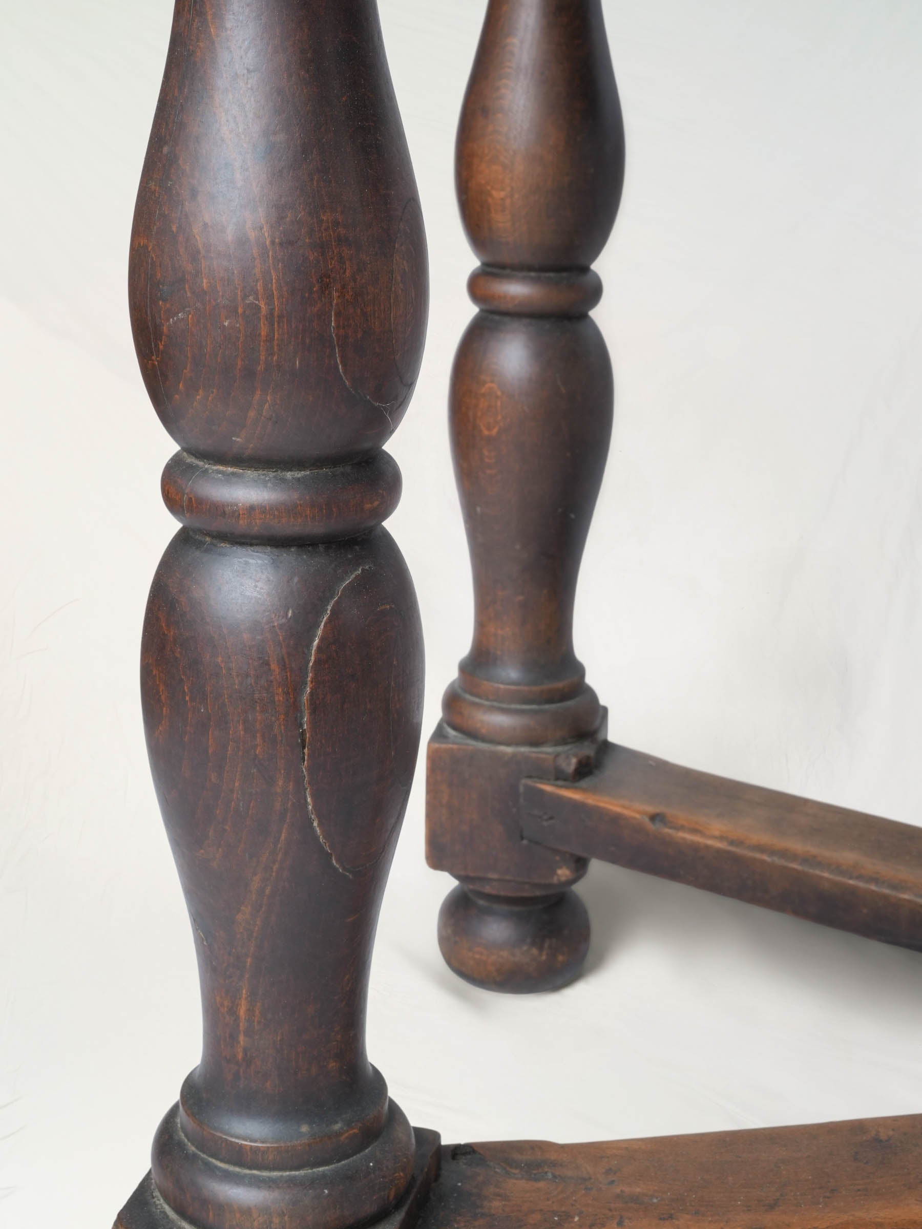 Early-20th-Century French Country Walnut Console Table - 51¼"