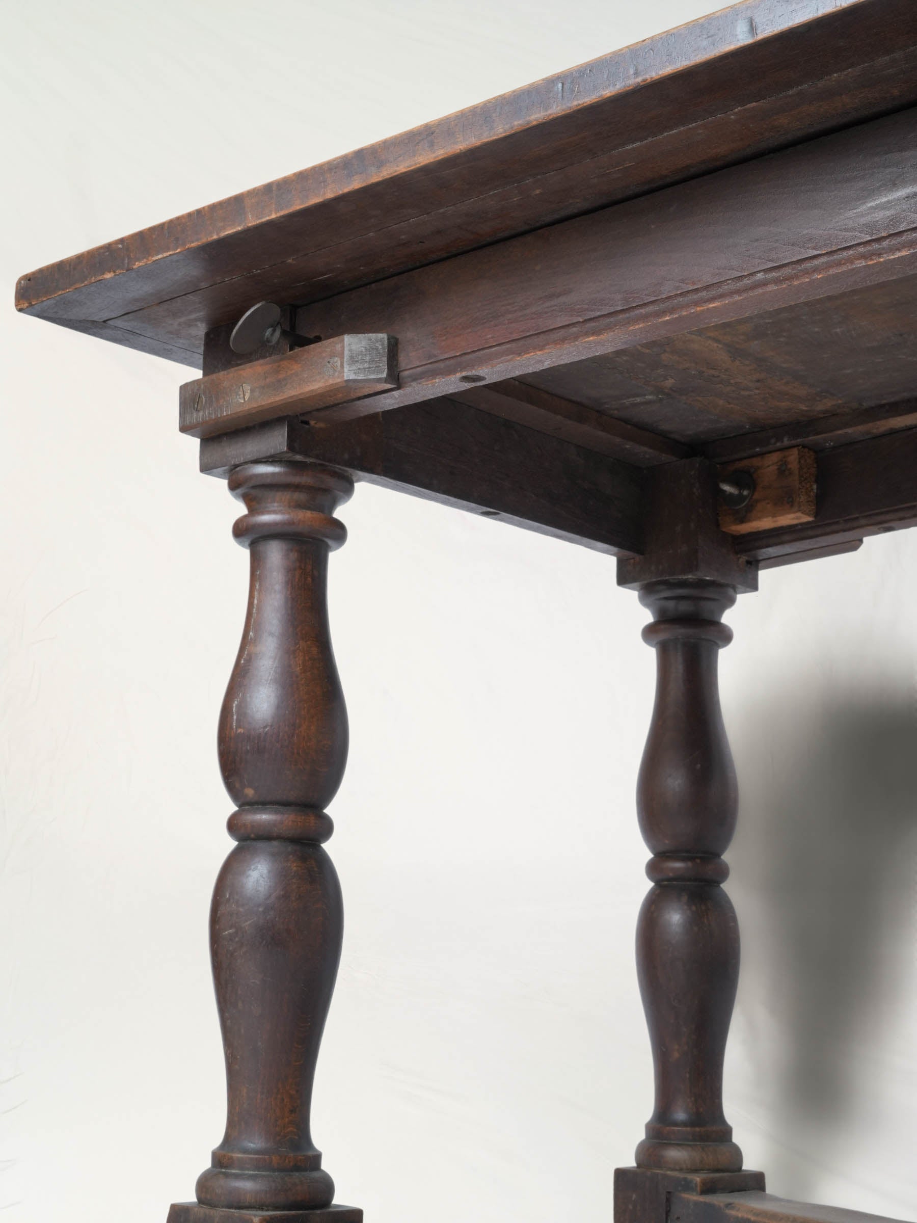 Early-20th-Century French Country Walnut Console Table - 51¼"