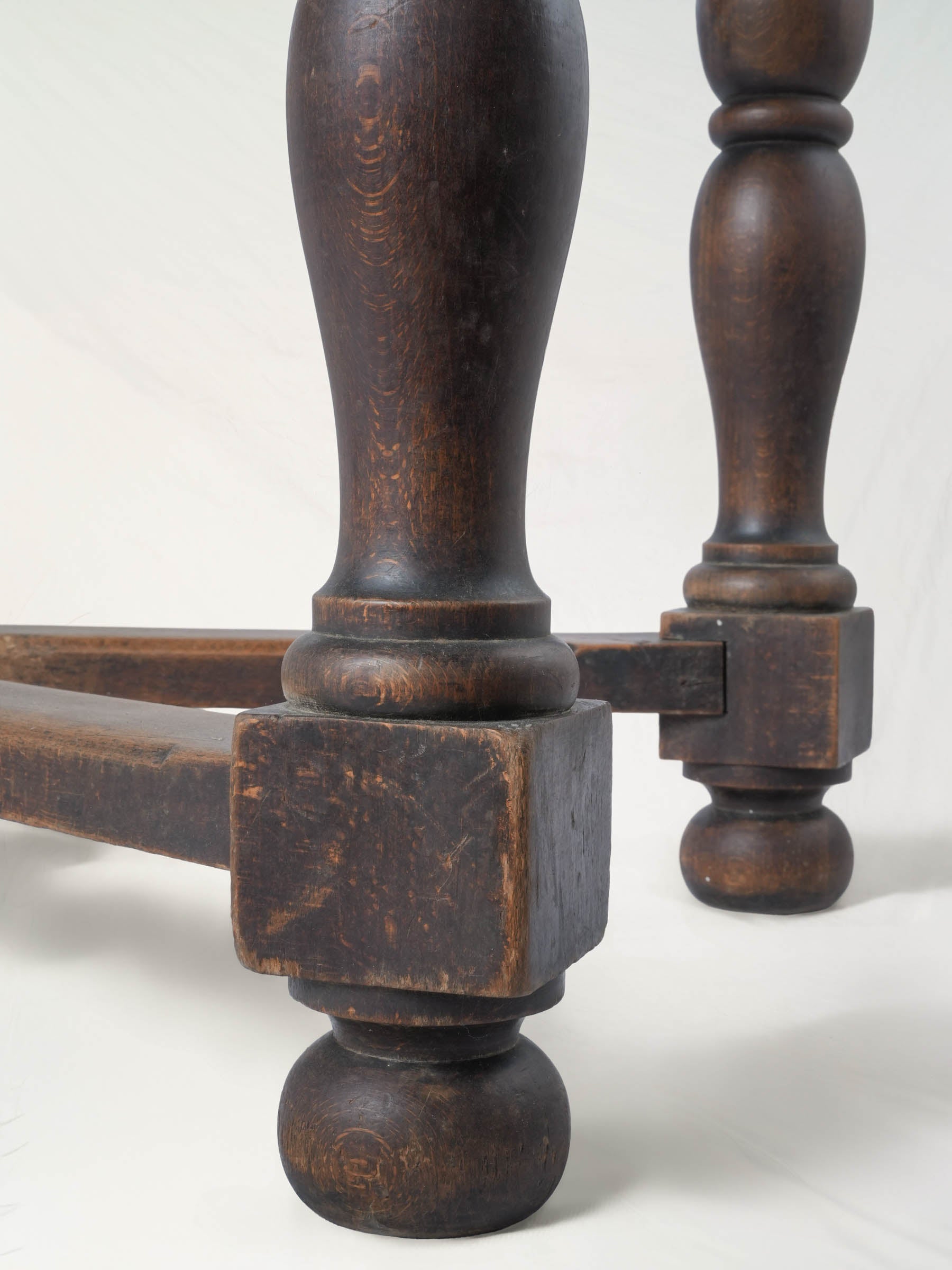 Early-20th-Century French Country Walnut Console Table - 51¼"