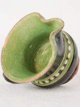 Miniature blue pitcher w/ spots from Savoy 2¼"