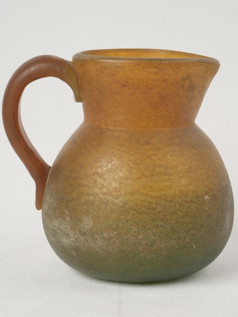 Elegant Daum glass pitcher