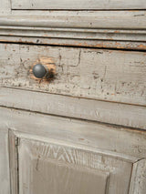 Classic smokey-grey painted china cabinet