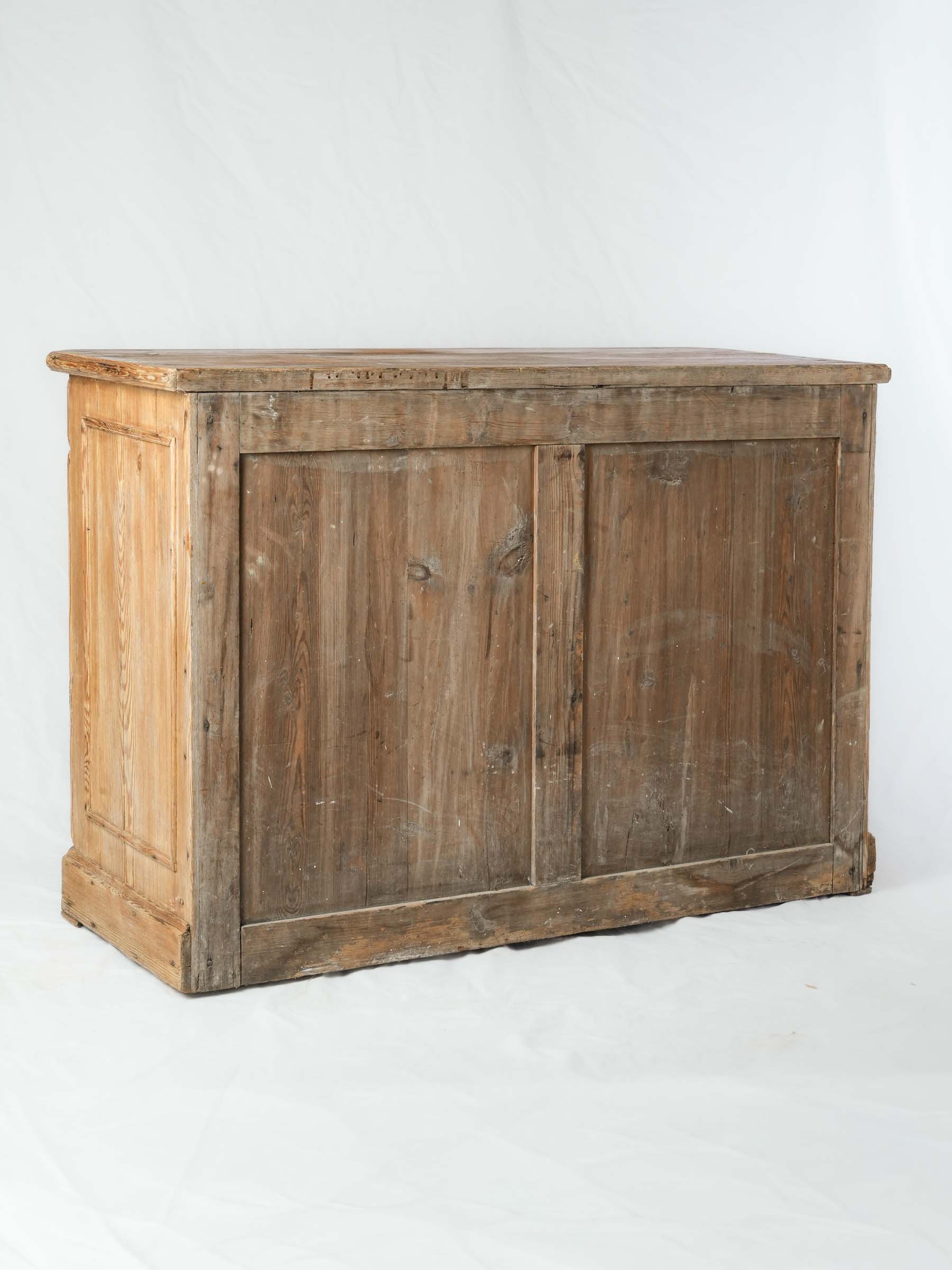 Early-20th-Century French Country Pine Buffet - 33½" x 49¼"