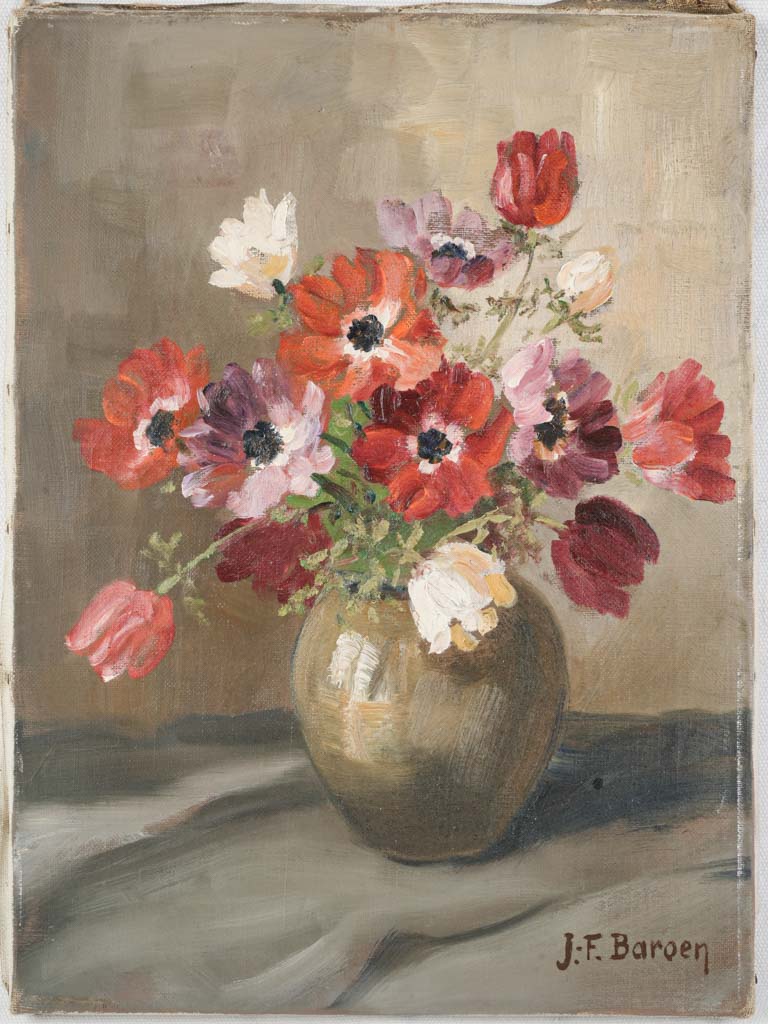 Vintage vivid oil painting