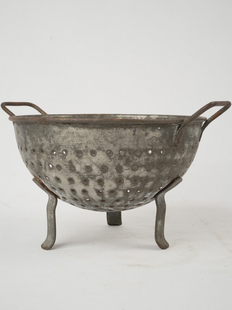 Rustic antique colander 8¼