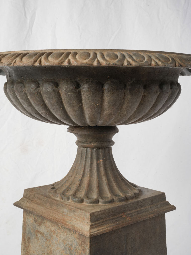 Decorative traditional iron urn