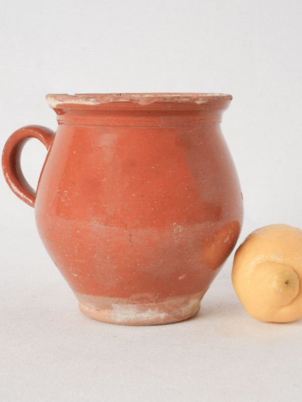 Antique French ceramic milk mug