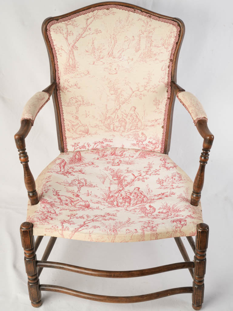 Charming Toile de Jouy accent seat