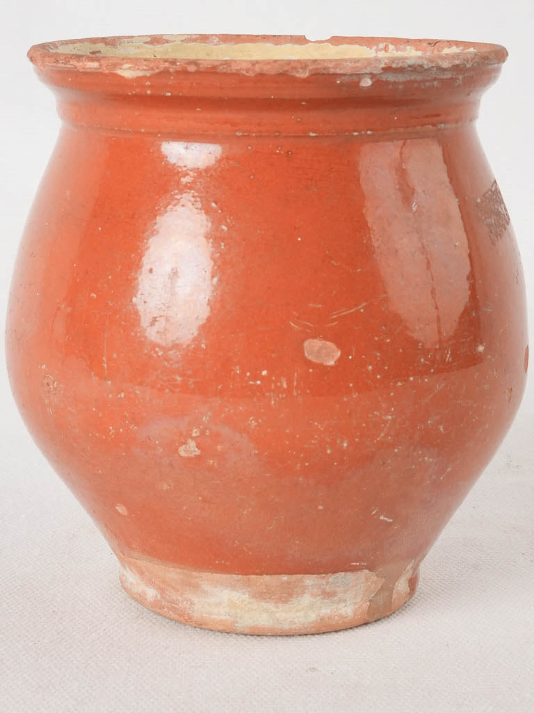 Single handle pot / mug w/ brown glaze 5½"