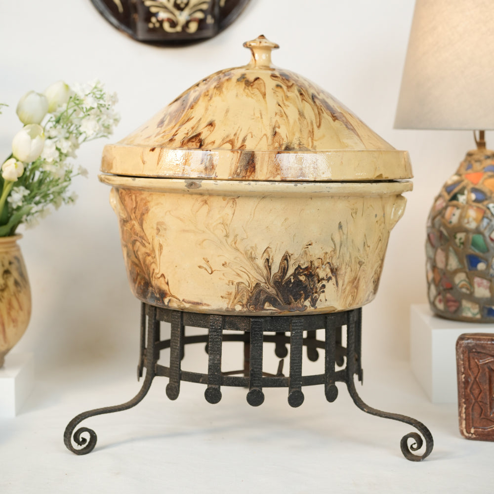 Charming rustic yellow casserole