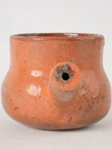 Cooking pot w/ handle & brown glaze - Vallauris