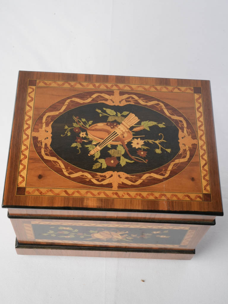 Finely-crafted Grand Tour casket.