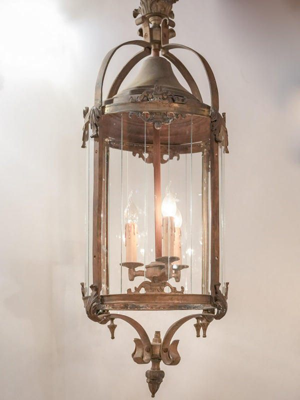 Vintage Belgian wrought iron lantern
