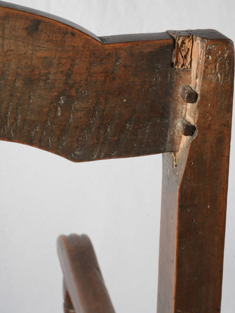 French walnut chair with character  