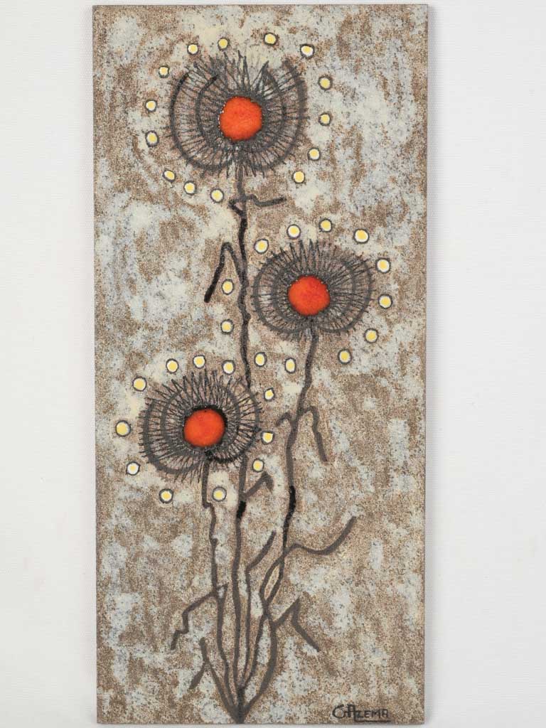 Vintage vibrant wall panel