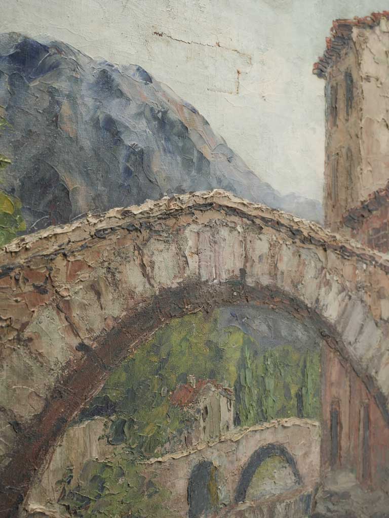 Expressive brushstroke Provençal scene