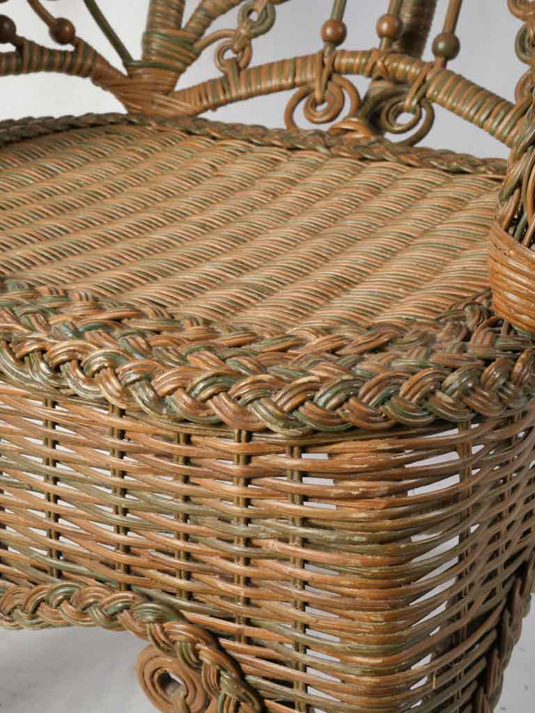 Vintage northern European wicker chair